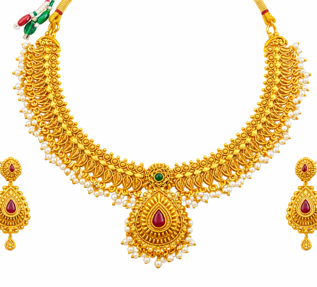 Gold Jewelry Set 